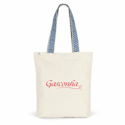 Totebag ethnique Gasconha coeur (rouge)