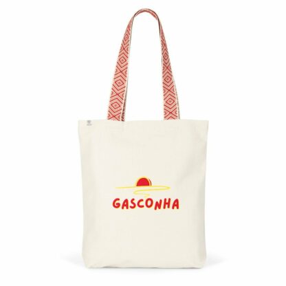 Totebag ethnique Gasconha soleil couchant (rouge)