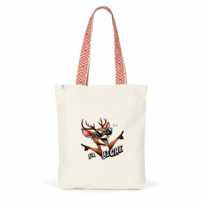 Totebag ethnique "ça biche"