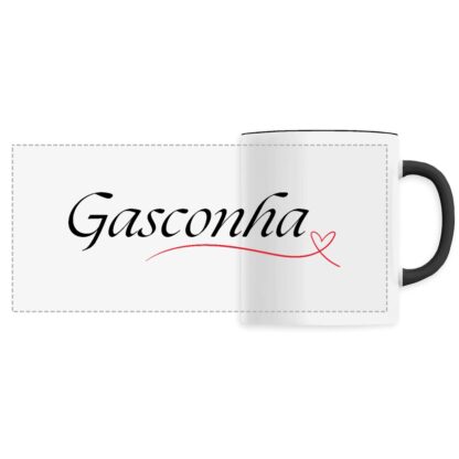 MUG Gascohna noir coeur