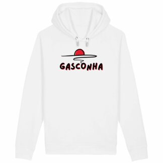 SWEAT CAPUCHE Poches latérales Gasconha noir soleil couchant