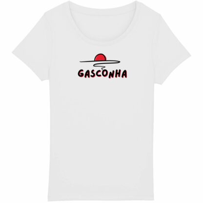 T-SHIRT Femme Gasconha noir soleil couchant