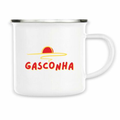 MUG Métal Gasconha soleil couchant (rouge)