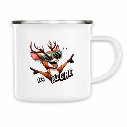 MUG Métal "ça biche"