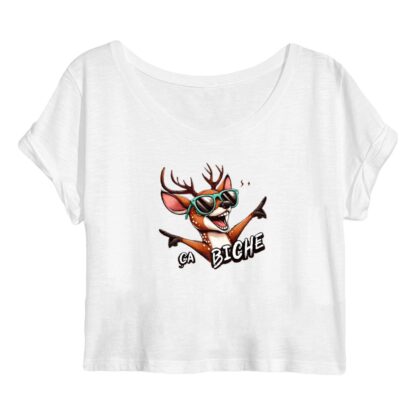 CROP-TOP Femme "ça biche"