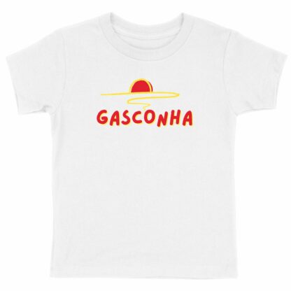 T-SHIRT Enfant Gasconha rouge soleil couchant