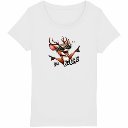 T-SHIRT Femme "ça biche"