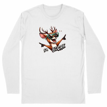 T-SHIRT Homme Manches longues "ça biche"