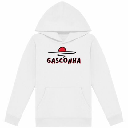 SWEAT CAPUCHE léger Enfant Gasconha noir soleil couchant