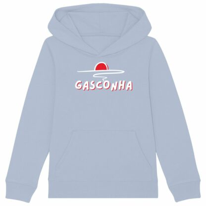 SWEAT CAPUCHE épais Enfant Gasconha blanc soleil couchant