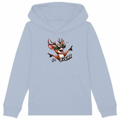 SWEAT CAPUCHE épais Enfant "ça biche"