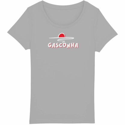 T-SHIRT Femme Gasconha blanc soleil couchant