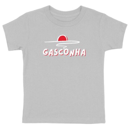 T-SHIRT Enfant Gasconha blanc soleil couchant