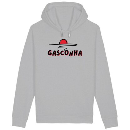 SWEAT CAPUCHE Poches latérales Gasconha noir soleil couchant