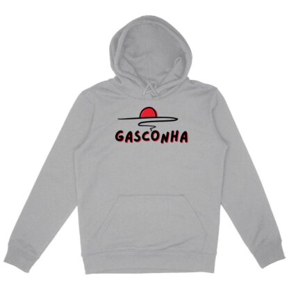 SWEAT CAPUCHE épais Gasconha noir soleil couchant