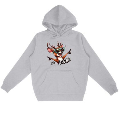 SWEAT CAPUCHE léger "ça biche"