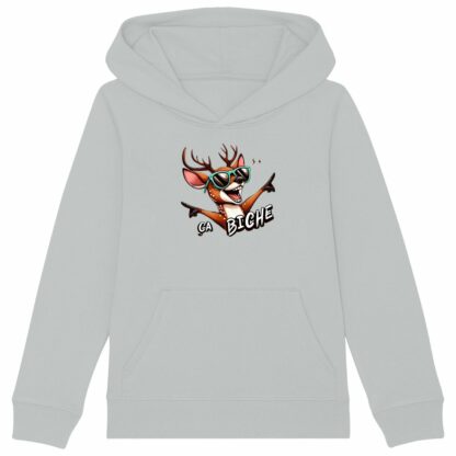 SWEAT CAPUCHE épais Enfant "ça biche"