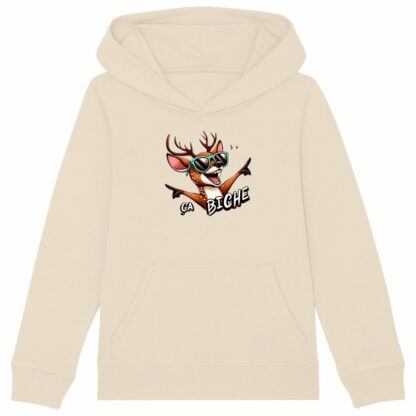 SWEAT CAPUCHE épais Enfant "ça biche"