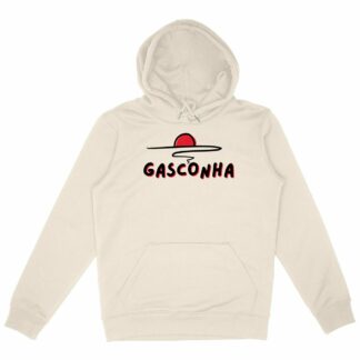 SWEAT CAPUCHE épais Gasconha noir soleil couchant