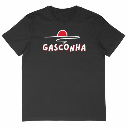 T-SHIRT noir Homme Oversized Gasconha soleil couchant