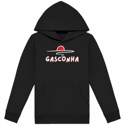 SWEAT CAPUCHE épais Enfant Gasconha blanc soleil couchant