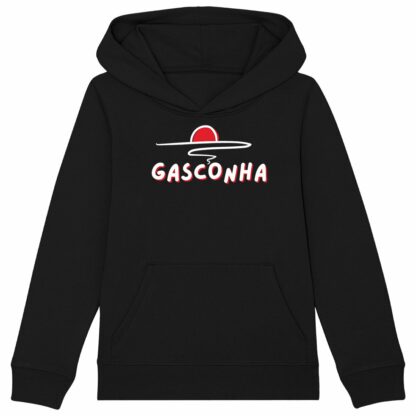 SWEAT CAPUCHE épais Enfant Gasconha blanc soleil couchant