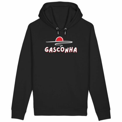 SWEAT CAPUCHE Poches latérales Gasconha blanc soleil couchant