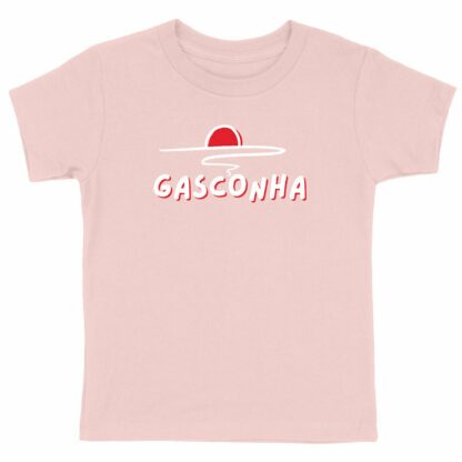 T-SHIRT Enfant Gasconha blanc soleil couchant