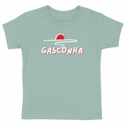 T-SHIRT Enfant Gasconha blanc soleil couchant