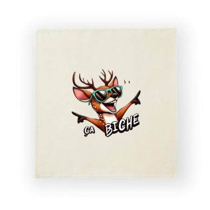 HOUSSE DE COUSSIN "ça biche"