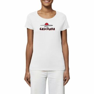 T-SHIRT Femme Gasconha noir soleil couchant