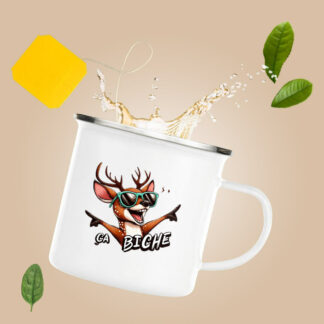 MUG Métal "ça biche"