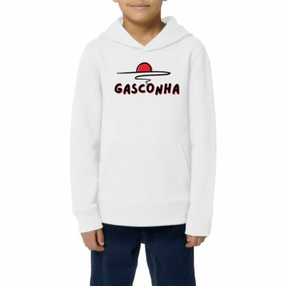 SWEAT CAPUCHE léger Enfant Gasconha noir soleil couchant