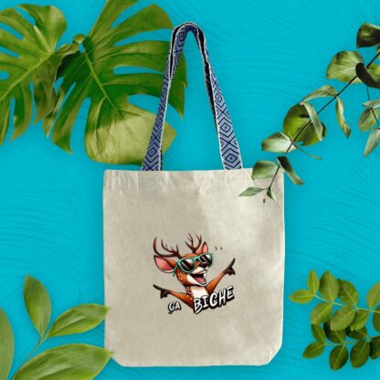 Totebag ethnique "ça biche"