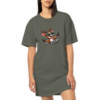 ROBE T-SHIRT Femme "ça biche"