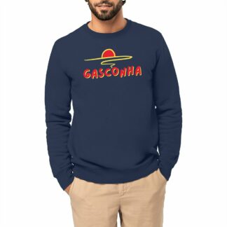 SWEAT-SHIRT Gasconha rouge soleil couchant