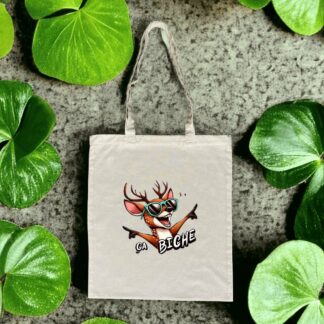 TOTEBAG léger "ça biche"