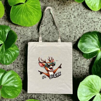 TOTEBAG léger "ça biche"