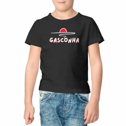 T-SHIRT Enfant Gasconha blanc soleil couchant