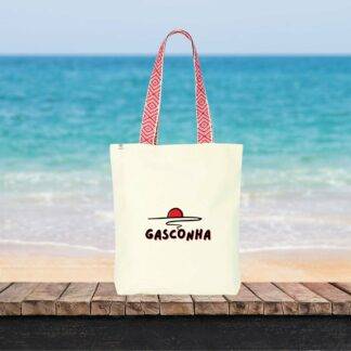 Totebag ethnique Gasconha soleil couchant (noir)