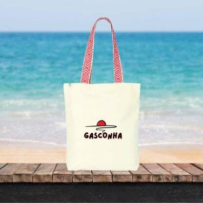 Totebag ethnique Gasconha soleil couchant (noir)