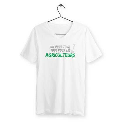 T-SHIRT Homme Col V Tous pour les agriculteurs