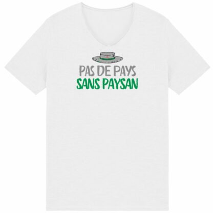 T-shirt Homme Slub Pas de pays sans paysan