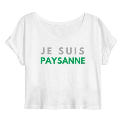 CROP-TOP Femme Je suis paysanne