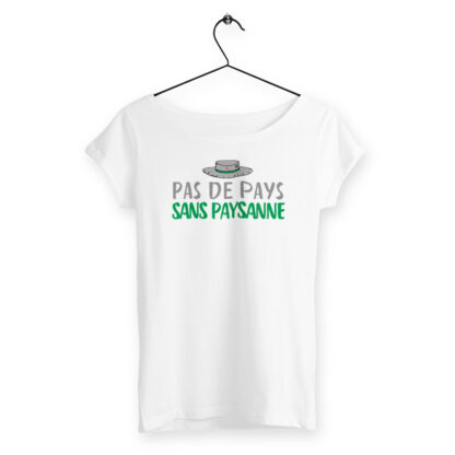 T-SHIRT Femme slub Pas de pays sans paysanne