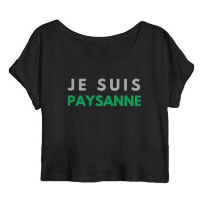 CROP-TOP Femme Je suis paysanne