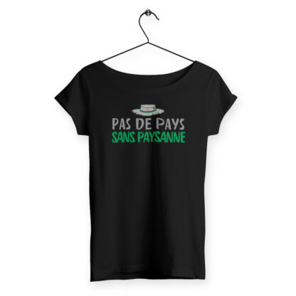 T-SHIRT Femme slub Pas de pays sans paysanne