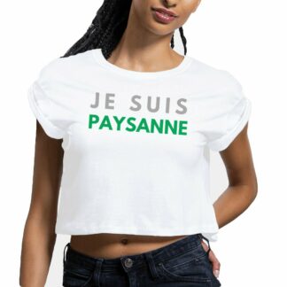 CROP-TOP Femme Je suis paysanne