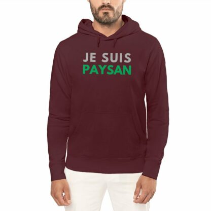 SWEAT CAPUCHE léger Je suis paysan