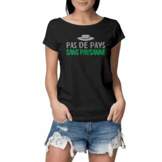 T-SHIRT Femme slub Pas de pays sans paysanne